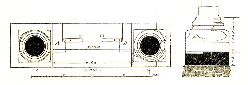 Fig 067 Türschwelle an der Ostseite des Peristyls