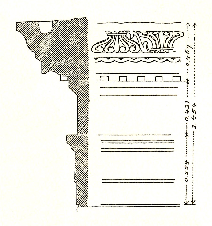Fig 079 Gebälk am Mausoleum