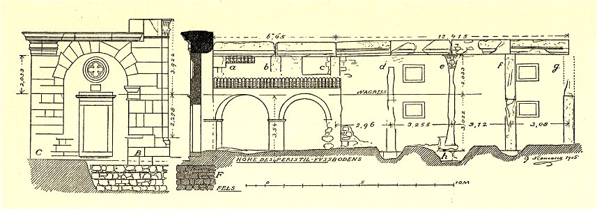 Fig 098 Säulen der Straßenhallen nördlich des Mausoleums