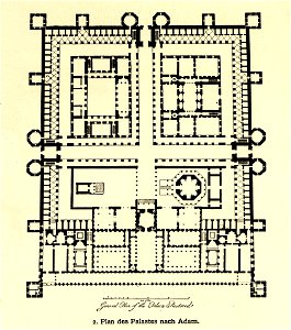 Fig 002 Plan des Palastes nach R. Adam