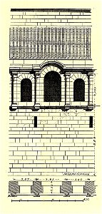 Fig 122 - Ausschnitt der Südmauer - ergänzt, Stand 1907