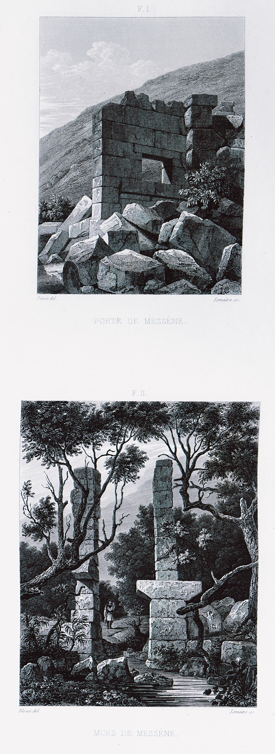Fig I Porte de Messène Fig II Murs de Messène - Blouet Guillaume-abel - 1831