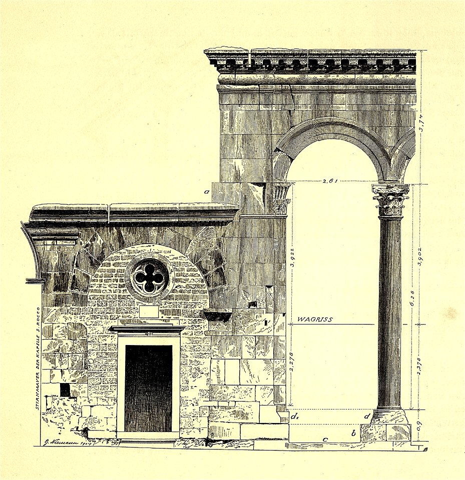 Fig 061 Teile vom Aufbau des östlichen Peristylflügels
