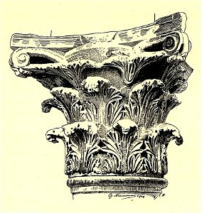 Fig 065 Säulenkapitell vom östlichen Peristylflügel - Niemann 1904