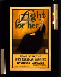 Fight for her. Come with the Irish Canadian Rangers Overseas Battalion, Montreal - Hal Ross Perrigard after Whistler. LCCN2005691264