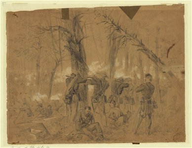 Fighting in the woods Kearneys division repulsing the enemy Monday June 30th 1862 LCCN2004660376