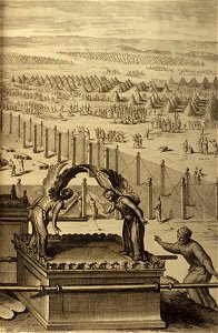 Figures 060 The erection of the Tabernacle and the Sacred vessels (right plate)