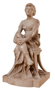 Figura de mujer sentada - Alfred Boucher