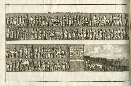 Figures et Caractères sur l'aile de l'escalier à l'ouest - Bruyn Cornelis De - 1725