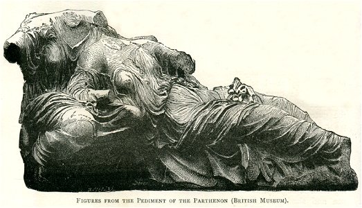 Figures from the pediment of the Parthenon - Mahaffy John Pentland - 1890