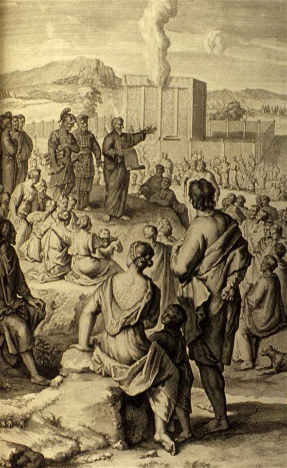 Figures Moses Promulgates the Law