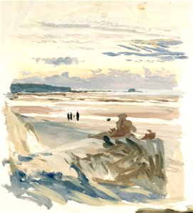 Figures on a Beach, Probably at Ambleteuse RMG PU0437