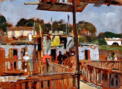 Figures on the Terrace
