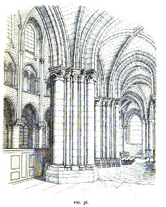 Fig 56 -Interior View of the Apsidal Aisle of St. Leu d’Esserent