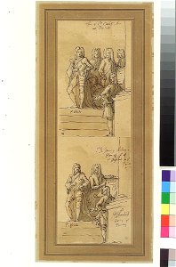 Figure studies for the west wall (second project) RMG PY4061