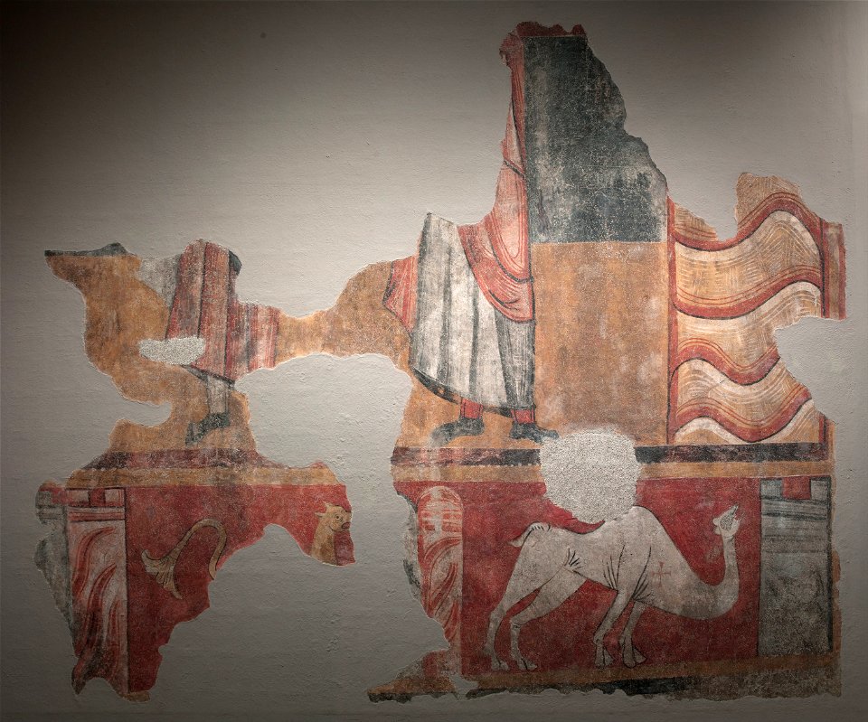 Figures, buildings and bestiary from Sant Joan de Boí - Google Art Project