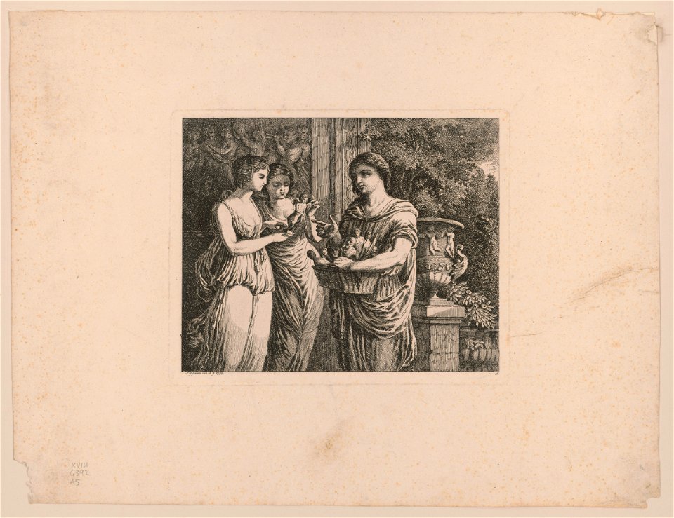 Figurine seller with two girls) - S. Gessner inv. et f LCCN2015650877