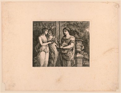 Figurine seller with two girls) - S. Gessner inv. et f LCCN2015650877