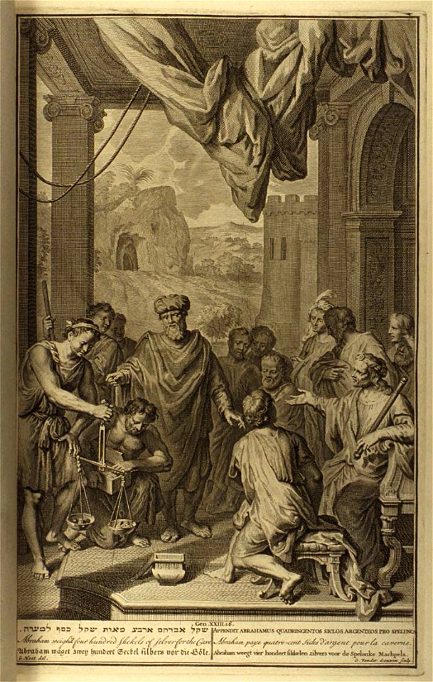 Figures Abraham Weighs Silver