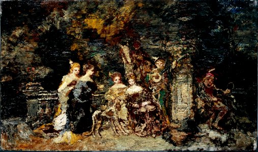 Figures dans un parc by Adolphe Monticelli Centraal Museum 22077