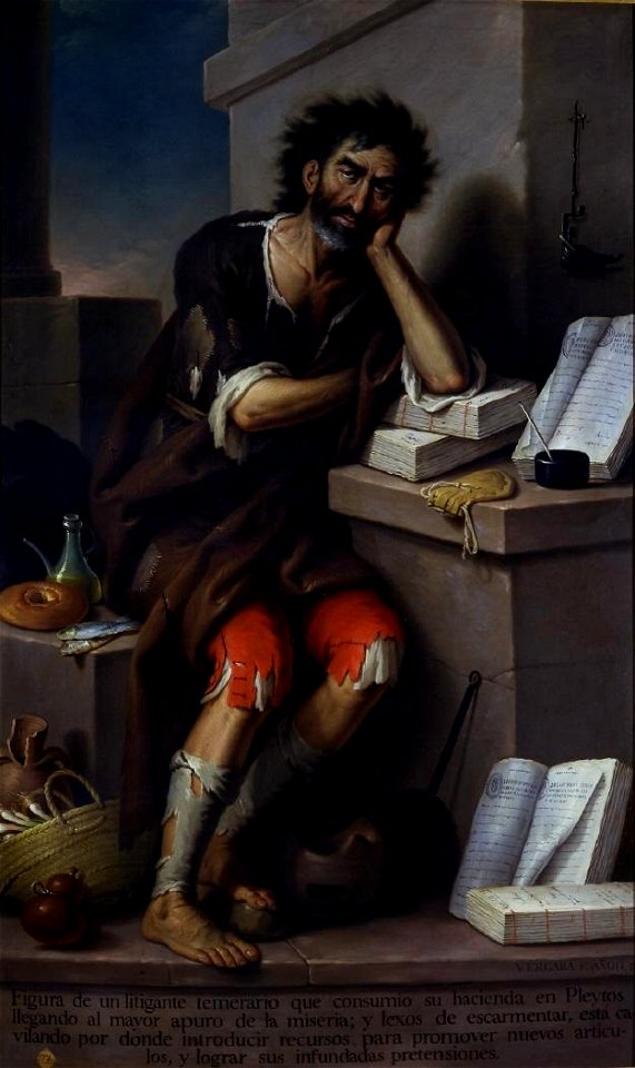 Figura de un litigante, de José Vergara (Real Academia de Bellas Artes de San Fernando)