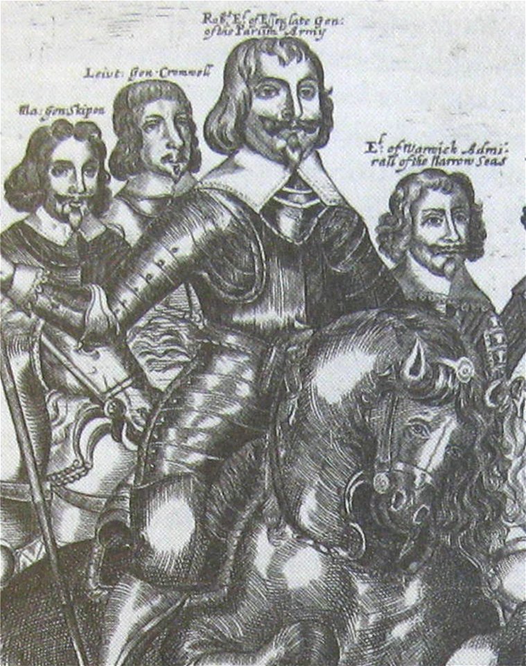 Filip Skippon, Oliver Cromwell, Robert Essex and earl Warwick 1643