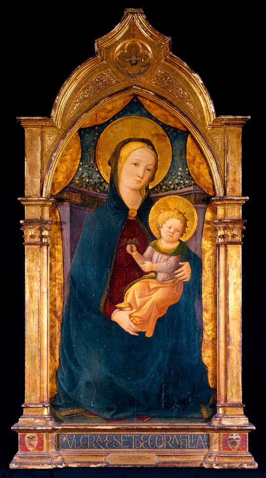 Filippino Lippi - Follower of - Madonna and Child Enthroned, c. 1440-1450s, K1325