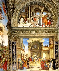 Filippino Lippi - Right wall of the Carafa Chapel - WGA13133. Free illustration for personal and commercial use.