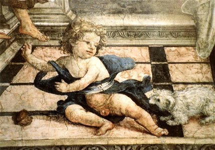 Fides, detail of Filippino Lippi's frescoes in the Strozzi Chapel