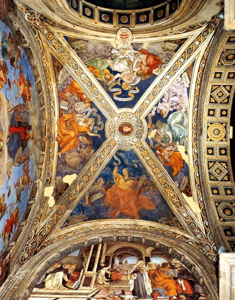 Filippino Lippi - The Ceiling of the Carafa Chapel - WGA13138