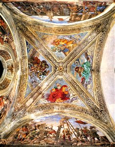 Filippino Lippi - View of the Vaulting in the Strozzi Chapel - WGA13159. Free illustration for personal and commercial use.