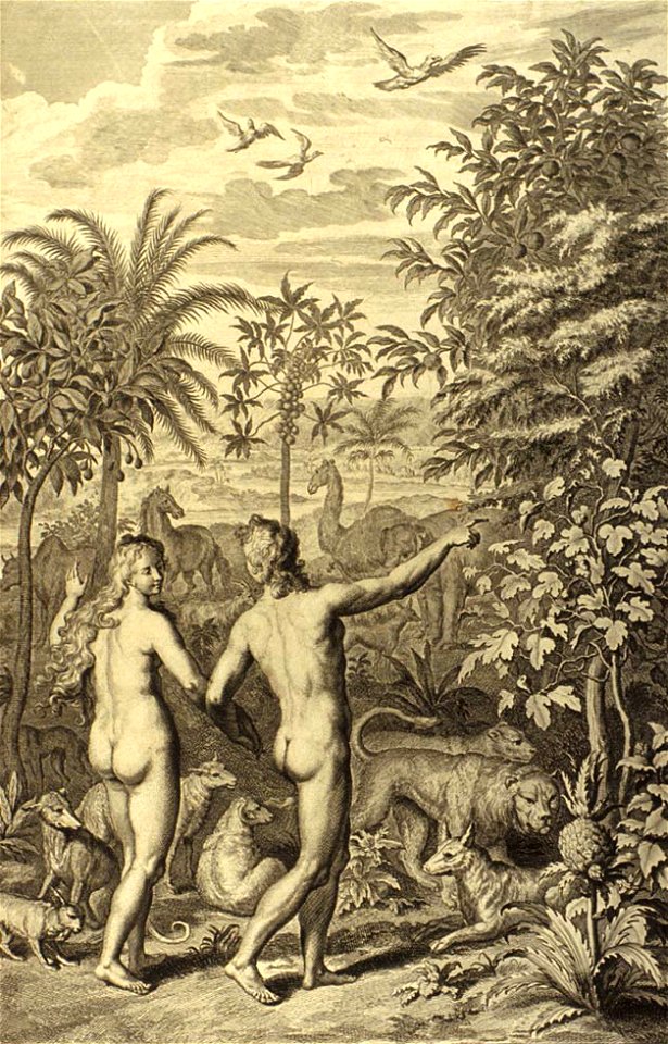 Figures Adam and Eve were both naked & were not ashamed