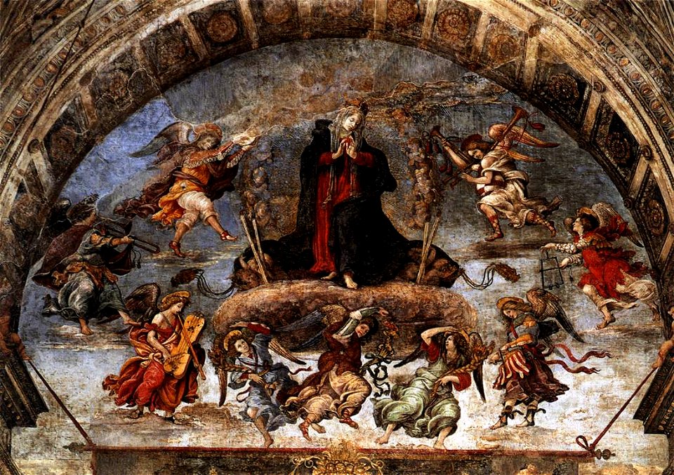 Filippino lippi, cappella carafa, assunzione