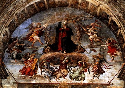 Filippino lippi, cappella carafa, assunzione. Free illustration for personal and commercial use.