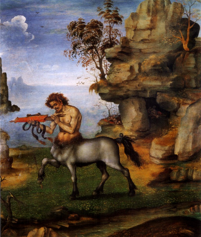 Filippino lippi, centauro ferito