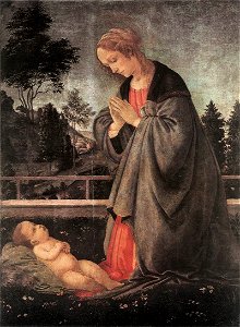 Filippino, Adoration of the Child