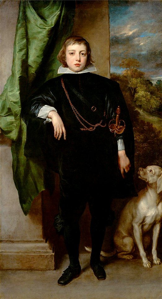 Filippo Francesco d'Este, Marchese di Lanzo (1621-1653) mit Hund, Kunsthistorisches Museum
