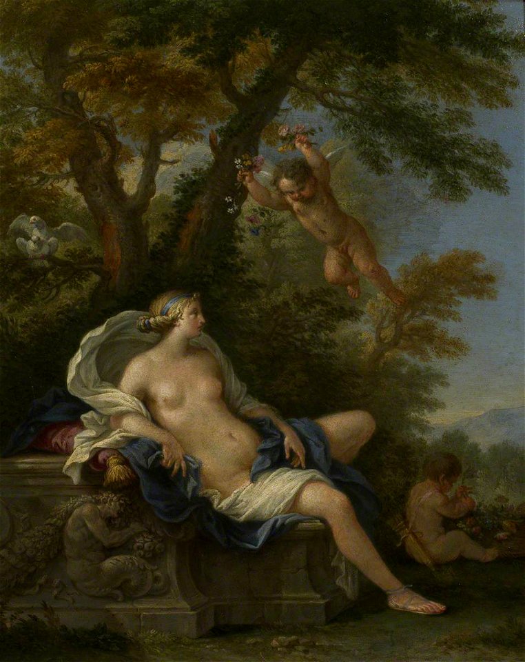 Filippo Lauri (1623-1694) - Venus and Cupid in a Landscape - 781635 - National Trust