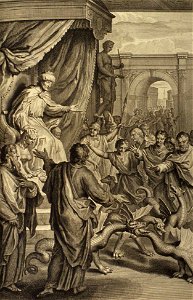 Figures The Rods of Moses and the Magicians Turned into Serpents