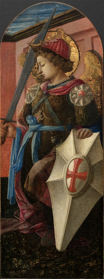 Filippo Lippi - Panel from a Triptych, The Archangel Michael - 1964.150.1 - Cleveland Museum of Art