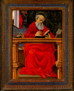 Filippino Lippi - Saint Jerome in His Study, mid 1490s, K1727. Free illustration for personal and commercial use.