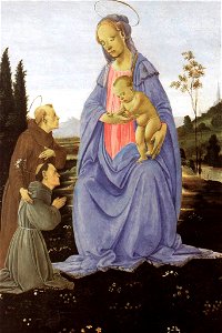 Filippino lippi Madonna with Child, St Anthony of Padua and a Friar