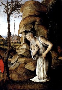 Filippino lippi the Penitent St Jerome. Free illustration for personal and commercial use.