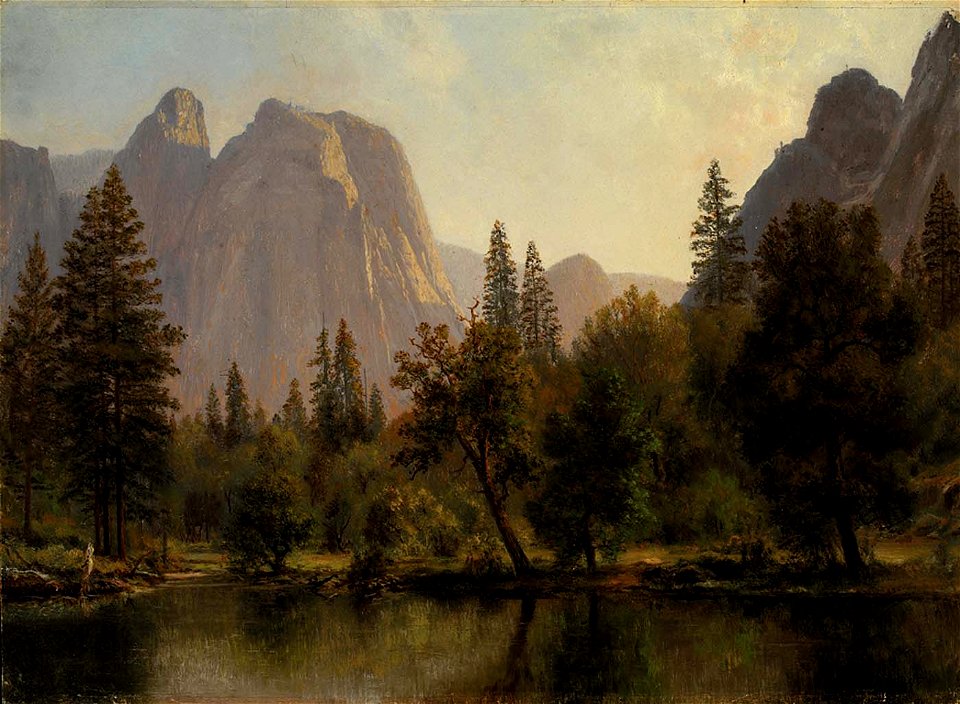 Albert Bierstadt - Cathedral Rocks, Yosemite Valley