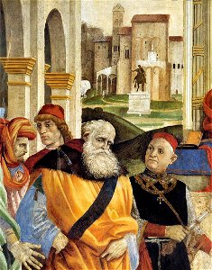 Filippino Lippi, Carafa Chapel, Triumph of St Thomas Aquinas over the Heretics 03