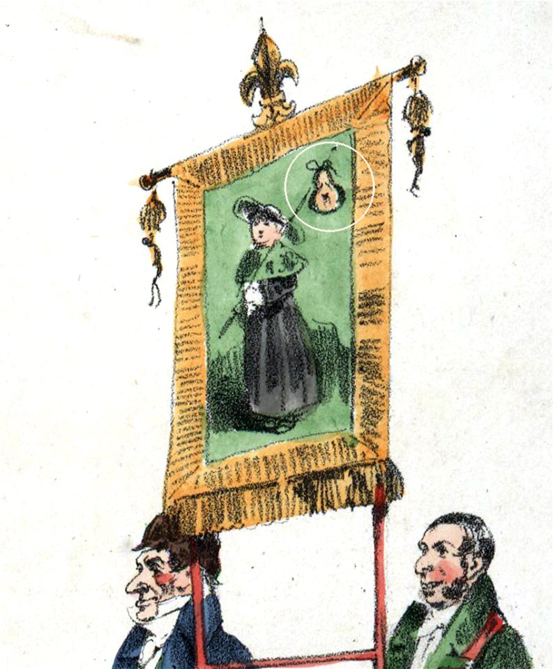 Fin de la procession à l'autel de la Peur et de la Paix à tout prix. ou Le Ministère du Juste-Milieu (detail)