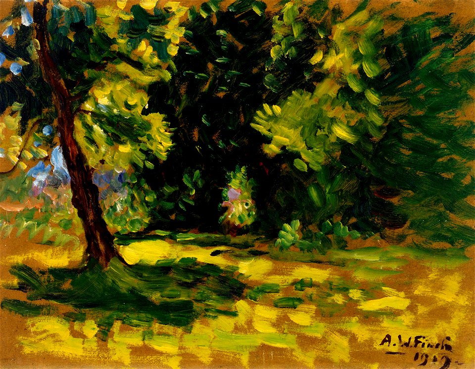 Alfred William Finch - Bushes - A-1995-91 - Finnish National Gallery