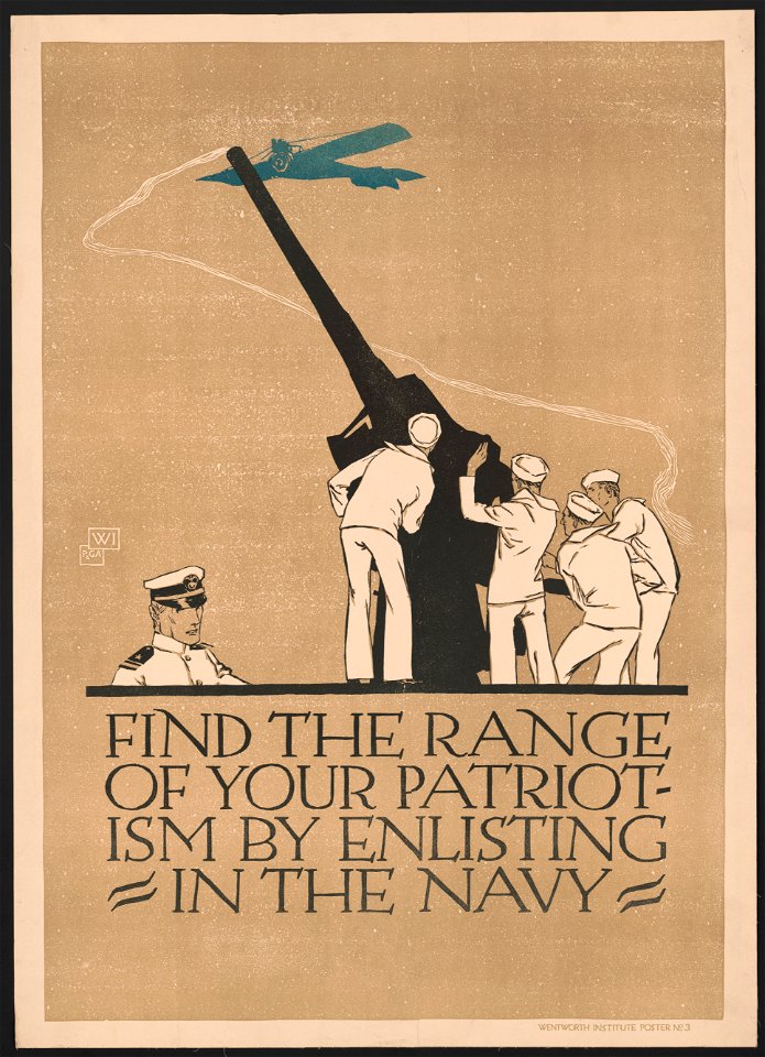 Find the range of your patriotism by enlisting in the Navy - WI ; P&GA. LCCN2002719429