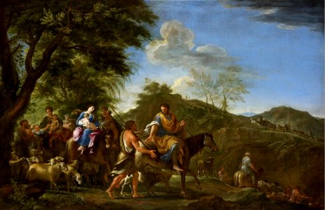 Filippo Lauri (Rome 1623-Rome 1694) - Jacob Fleeing from Laban - RCIN 406356 - Royal Collection