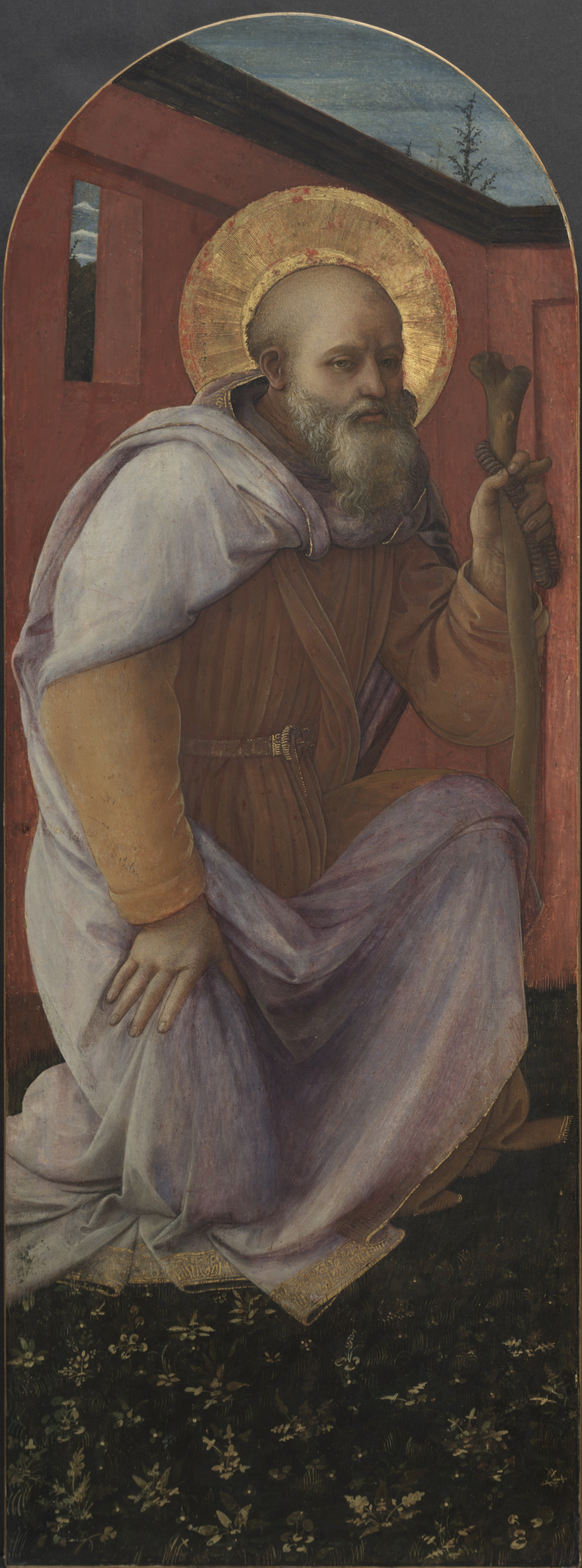 Filippo Lippi - Panel from a Triptych, St. Anthony Abbot - 1964.150.2 - Cleveland Museum of Art
